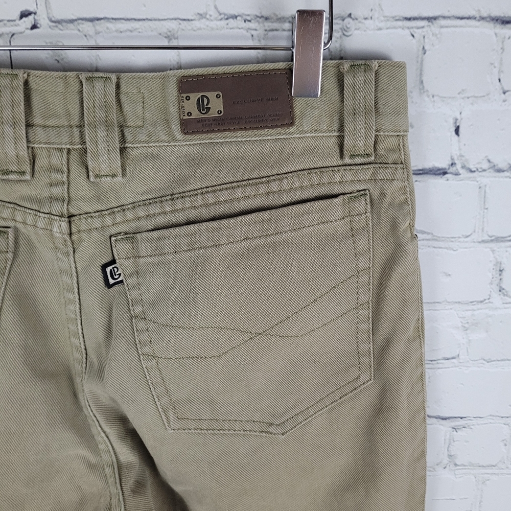 COLLEZIONE INFORMALE | straight leg khaki denim jeans